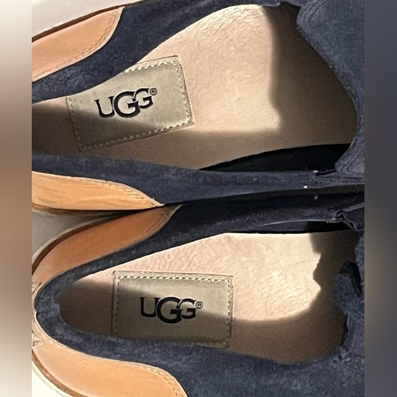 UGG Adley Blue Suede Slip On Women Slip On Sneaker - Picture 14 of 16